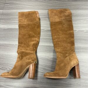 Michael Kors Brown Suede Knee High Boots Size 6M